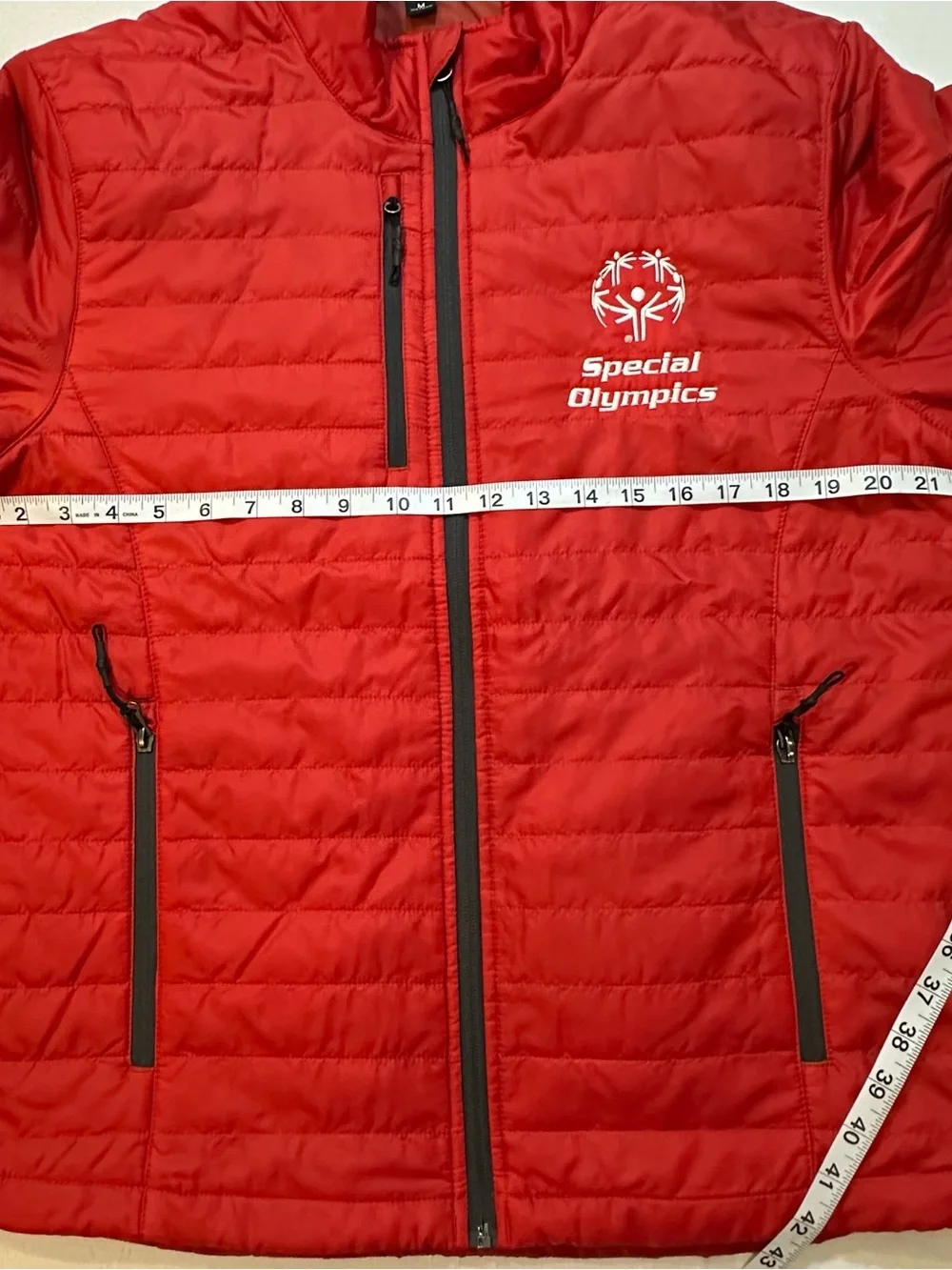 Port Authority Special Olympics Quilted Jacket Red Medium
